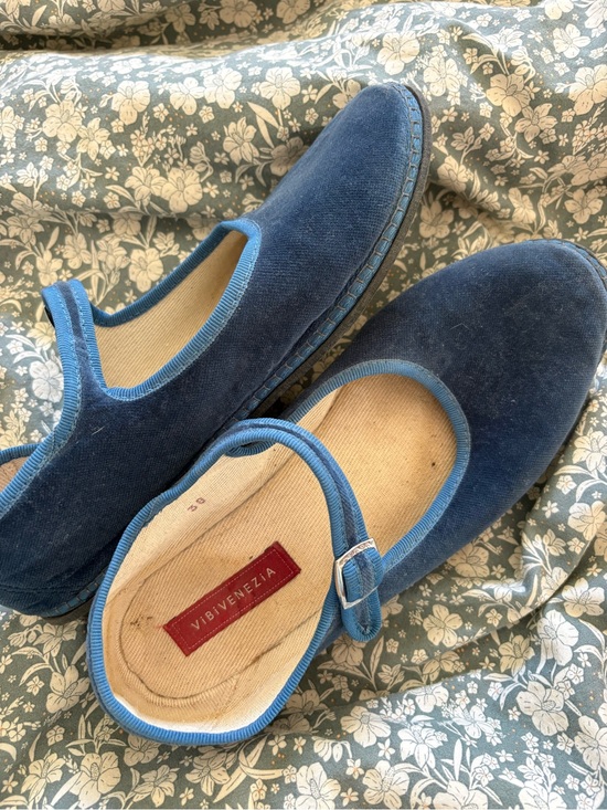 Vibi Venezia Shoes - Vibi Venezia Blue Mary Jane Flats